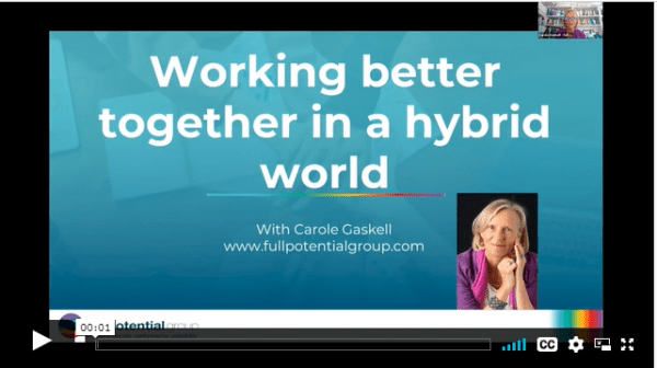 WOrking better together in a hybrid world